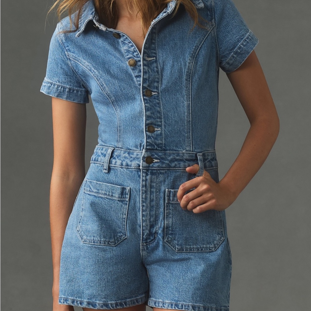 Rolla’s Sailor Denim Romper XS - Rare Sold-Out Color